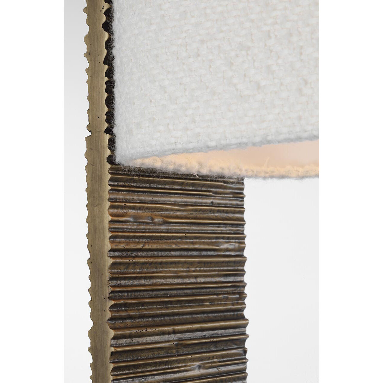 Anne-Marie Barton Fumar 54.75 inch 8.00 watt Ridged Tombac Statement Floor Lamp Portable Light