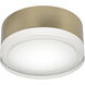 Emma LED 6 inch Satin Brass Flush Mount Ceiling Light