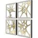 Splash of Gold Metallic Framed Art, The Studio