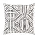 Mud Cloth 18 X 18 inch White/Black Pillow Kit, Square