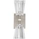 Valentin 2 Light 6 inch Brushed Nickel Vanity Light Wall Light