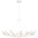 Coastal Living Clam 12 Light 37.5 inch White Chandelier Ceiling Light