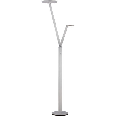 Task Portables 71 inch 15.00 watt Chiseled Nickel Floor Lamp Portable Light