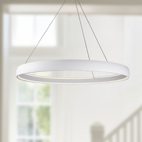 Halo LED 52 inch White Pendant Ceiling Light