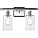 Ballston Clymer LED 16 inch Brushed Satin Nickel Bath Vanity Light Wall Light in Clear Glass, Ballston