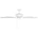 Linden 52 52 inch Matte White Ceiling Fan
