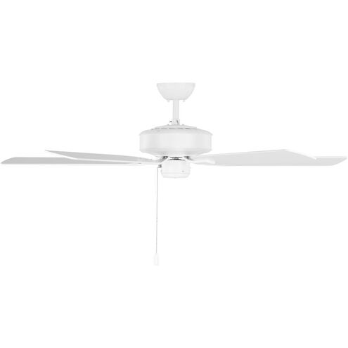 Linden 52 52 inch Matte White Ceiling Fan