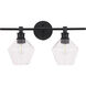 Rochester 2 Light 19 inch Black Wall sconce Wall Light