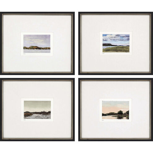 Land Study Multi and Blue and Green and Pink Framed Art