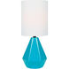 Mason 17 inch 60.00 watt Blue Table Lamp Portable Light in Blue Ceramic