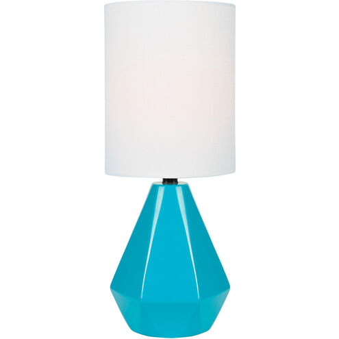 Mason 17 inch 60.00 watt Blue Table Lamp Portable Light in Blue Ceramic