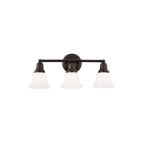 Edison 3 Light 21 inch Old Bronze Bath And Vanity Wall Light in 341
