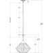 Plunge 1 Light 18 inch Wrought Iron Pendant Ceiling Light