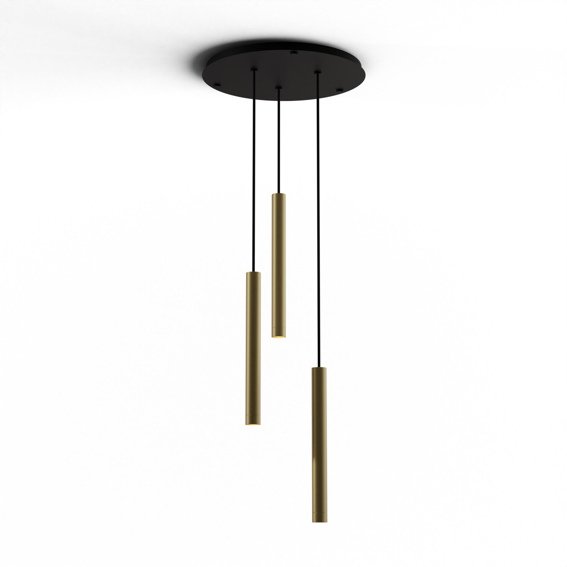 Combi LED 18 inch Brass Pendant Ceiling Light, Suspension / Flush Mount 2-in-1
