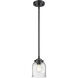 Nouveau Bell 1 Light 5 inch Oil Rubbed Bronze Mini Pendant Ceiling Light in Incandescent, Seedy, Nouveau