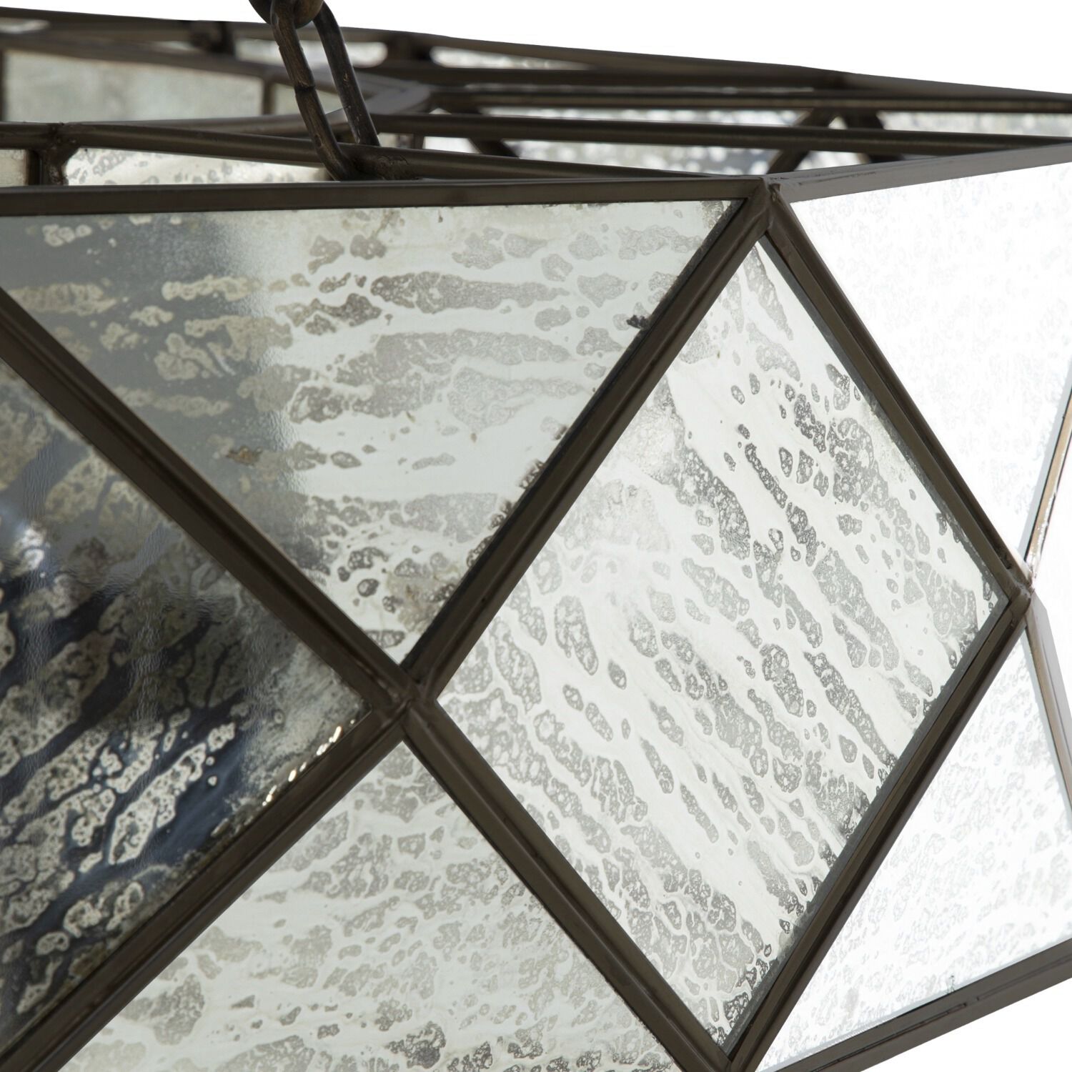 Maybelle 8 Light 37 inch Antique Brushed Brass / Silver Mercury Glass Chandelier Ceiling Light