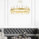 Millipede LED 32 inch Satin Gold Chandelier Ceiling Light
