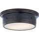 Siena2 2 Light 14 inch Bronze Flush Mount Ceiling Light, Large