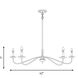 Traditional 5 Light 42 inch Matte Black Chandelier Ceiling Light
