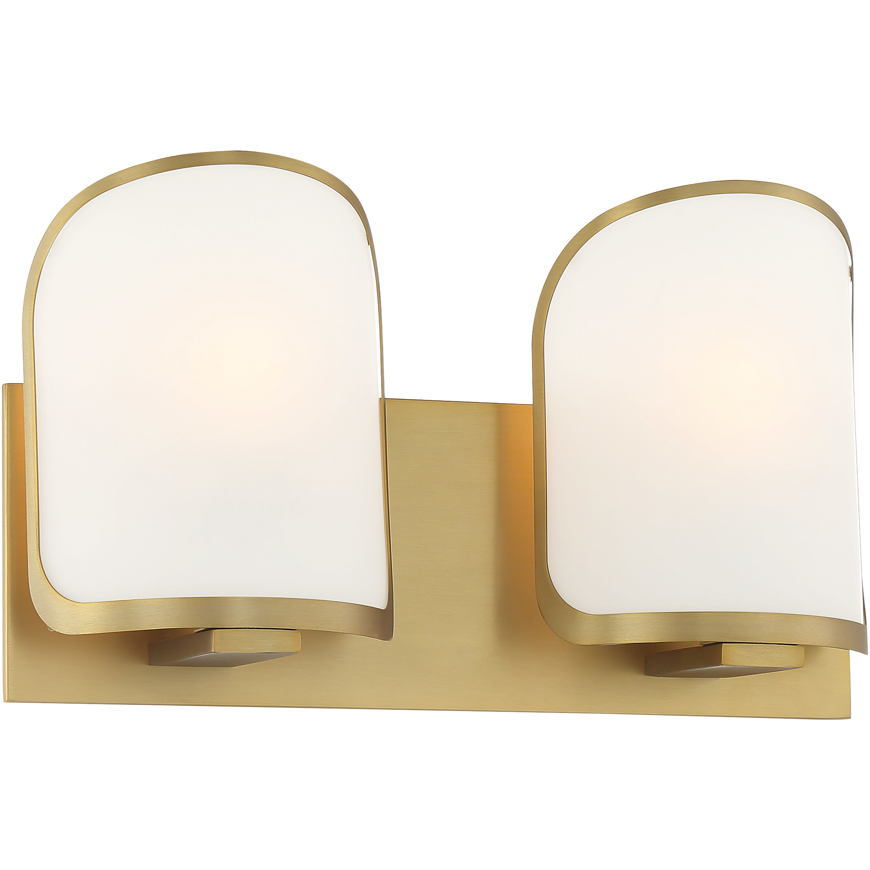 Bishop Crossing 2 Light 16 inch Soft Brass Bath Light Wall Light
