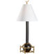 Tai Fu 27 inch 100.00 watt Black and Gold Table Lamp Portable Light
