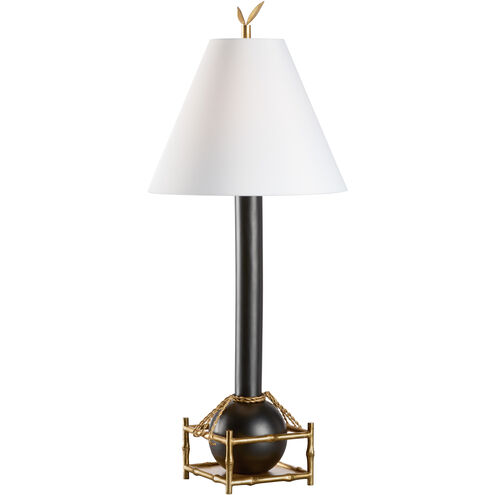Tai Fu 27 inch 100.00 watt Black and Gold Table Lamp Portable Light