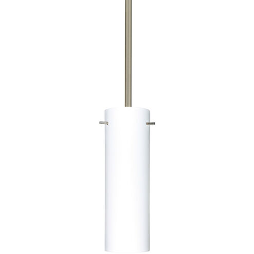 Copa LED Satin Nickel Stem Pendant Ceiling Light