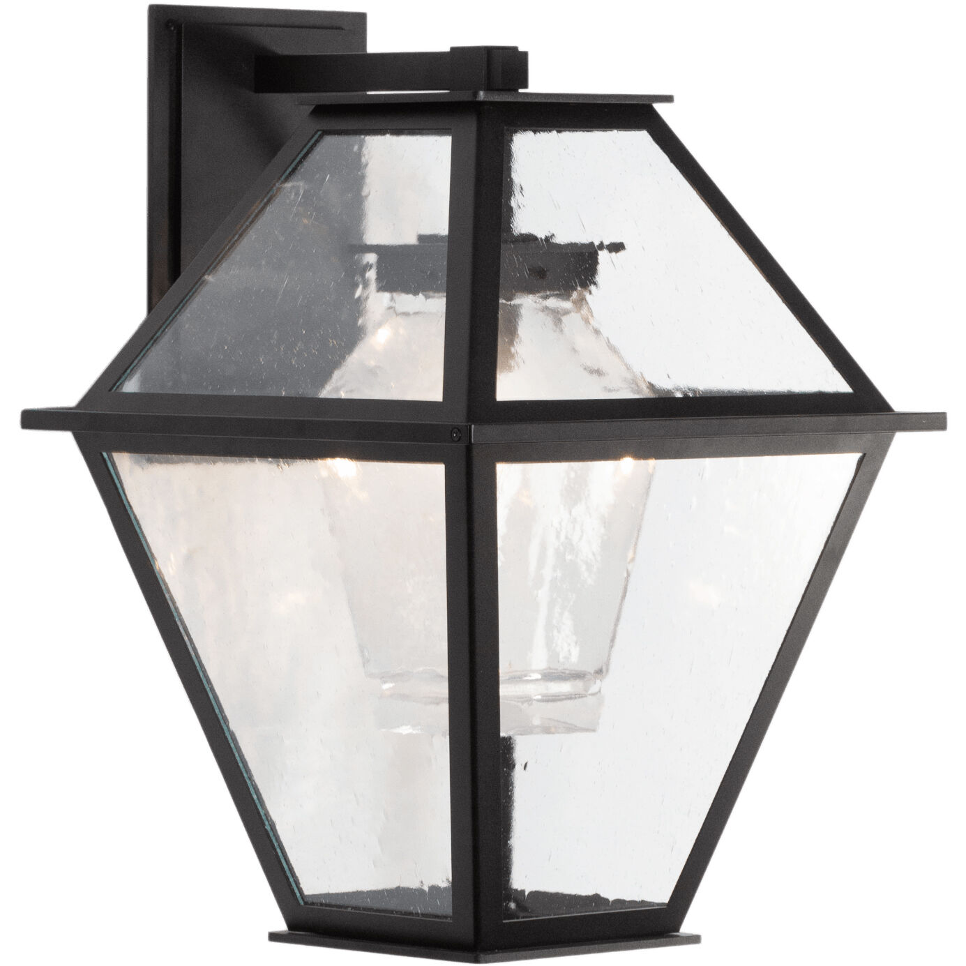 Terrace 1 Light 24 inch Textured Black Outdoor Sconce in E26 Incandescent, Nested Lantern