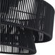 Florell 3 Light 15 inch Black Semi Flush Mount Ceiling Light, Large