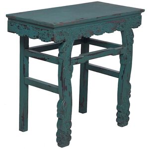 Heritage 32 X 30 inch Teal Accent Table