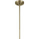 Everly 1 Light Natural Brass Pendant Ceiling Light