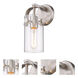 Pilaster 1 Light 5 inch Brushed Satin Nickel Sconce Wall Light