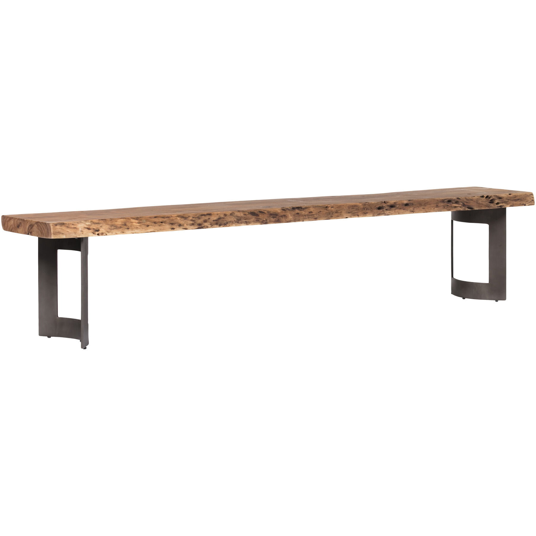 Bent Natural Dining Bench, Large