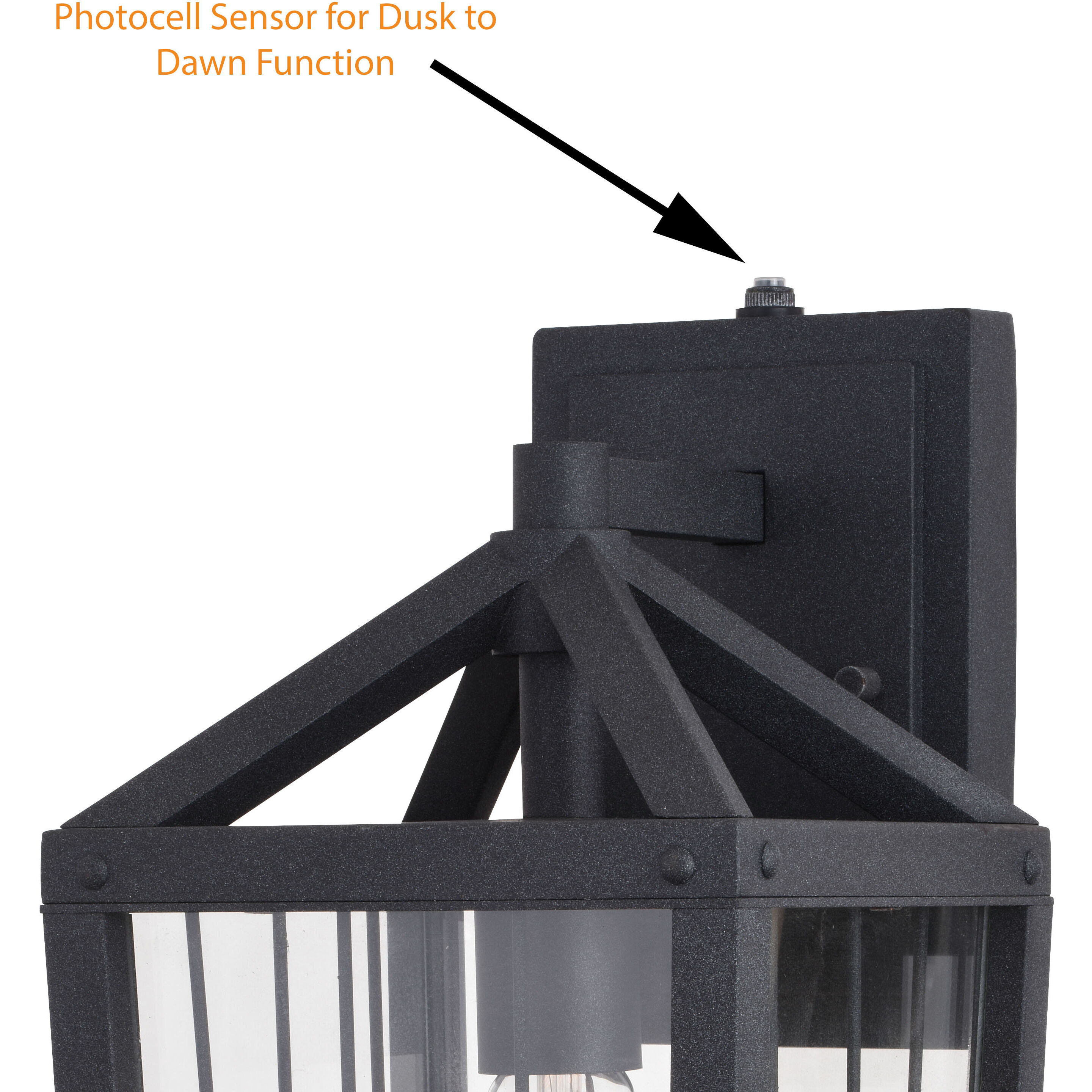 Gage LED 15 inch Volcanic Black Outdoor Wall