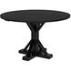 Criss-Cross 48 X 48 inch Hand Rubbed Black Dining Table, Round