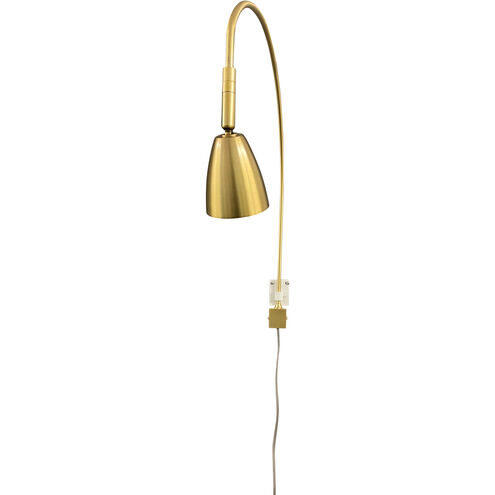 Advent Arch 3 watt 2.5 inch Natural Brass Picture Light Wall Light