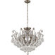 Canada 8 Light 26 inch Pewter Chandelier Ceiling Light, Pewter Frame