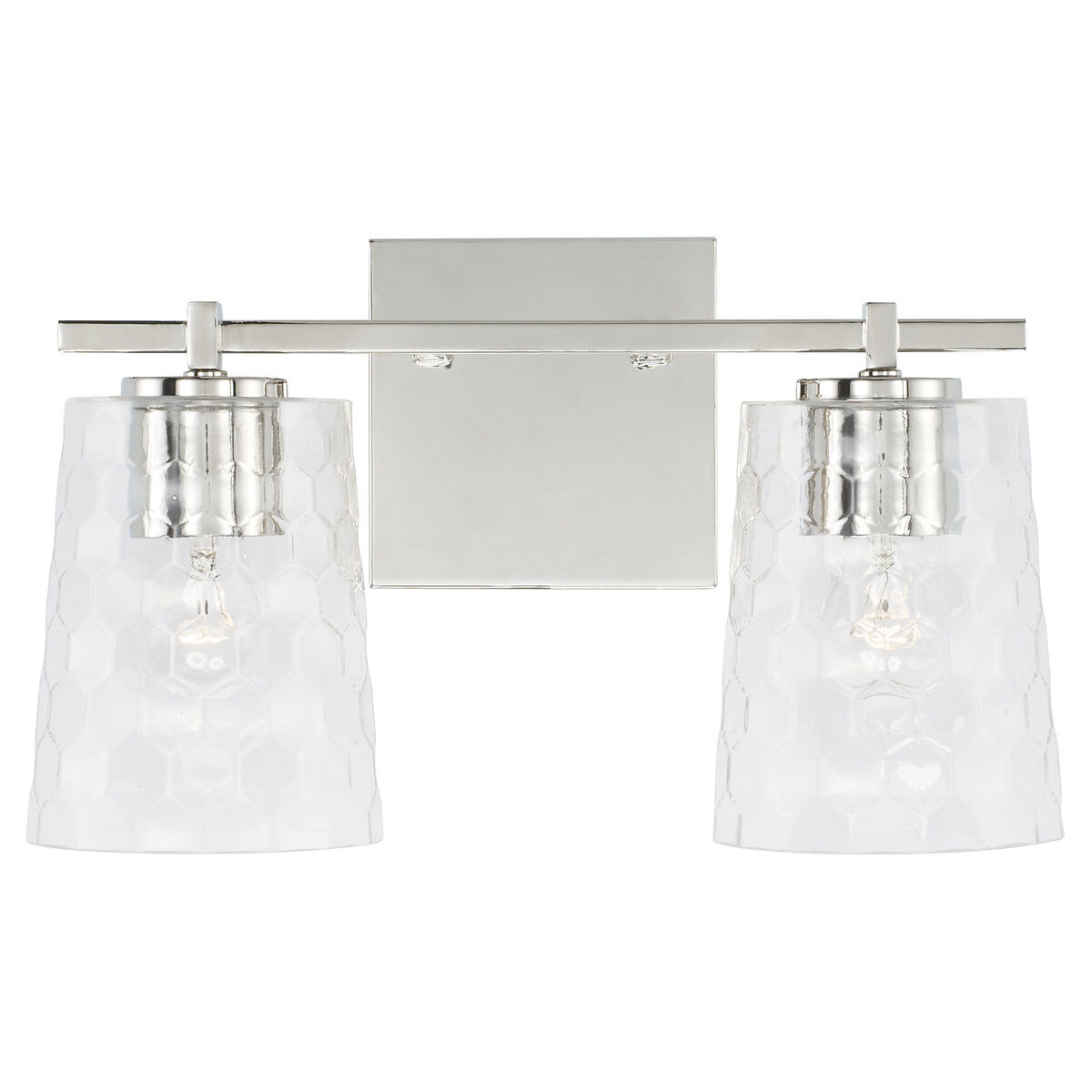 Burke 2 Light 15 inch Polished Nickel Vanity Light Wall Light