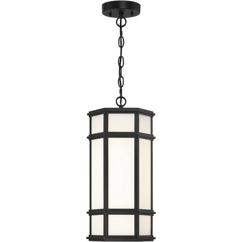 Monte 1 Light 9 inch Satin Black Outdoor LED Pendant