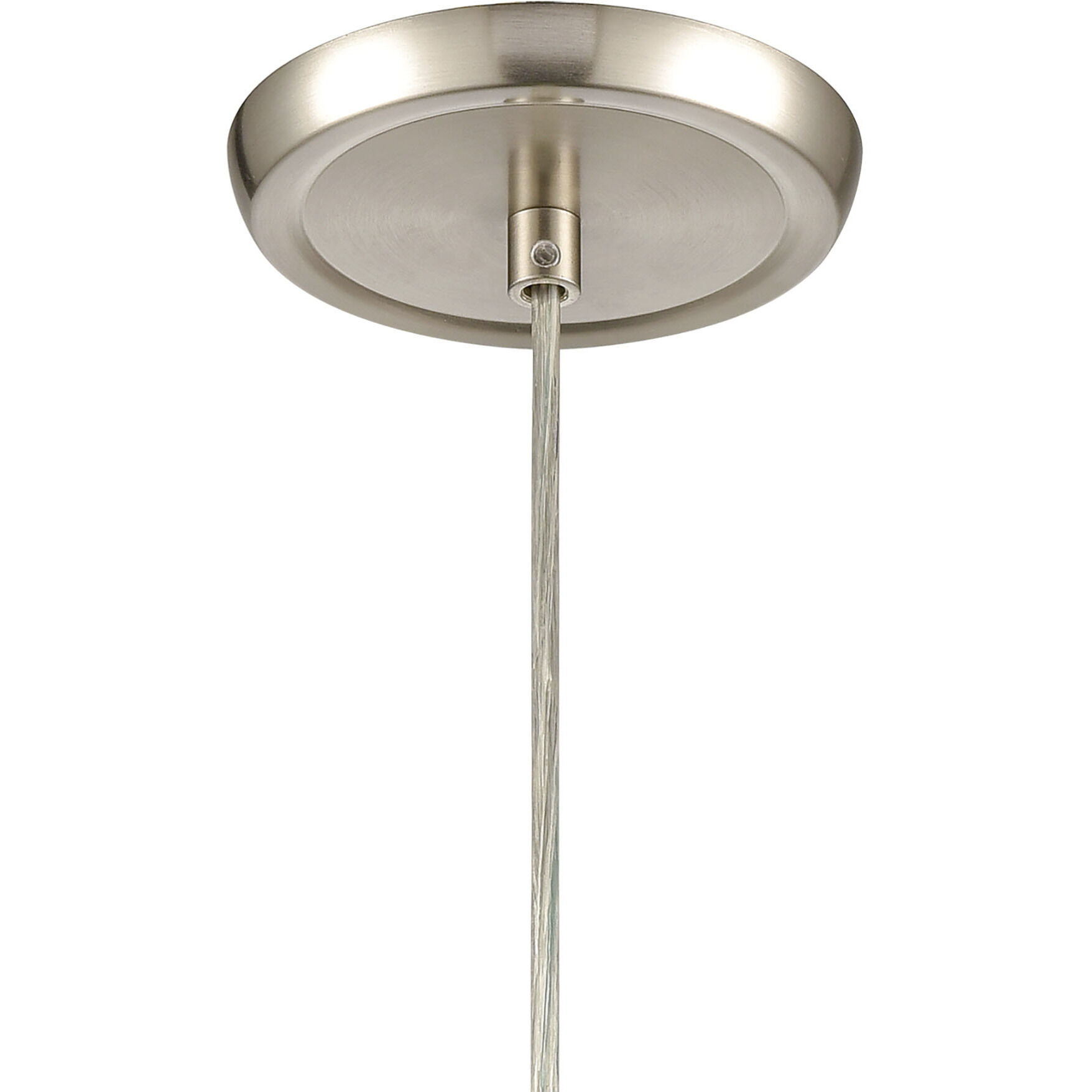 Evening Sky 1 Light 5 inch Satin Nickel Mini Pendant Ceiling Light