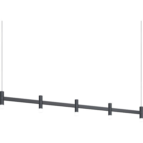Systema Staccato LED 57 inch Satin Black Linear Pendant Ceiling Light