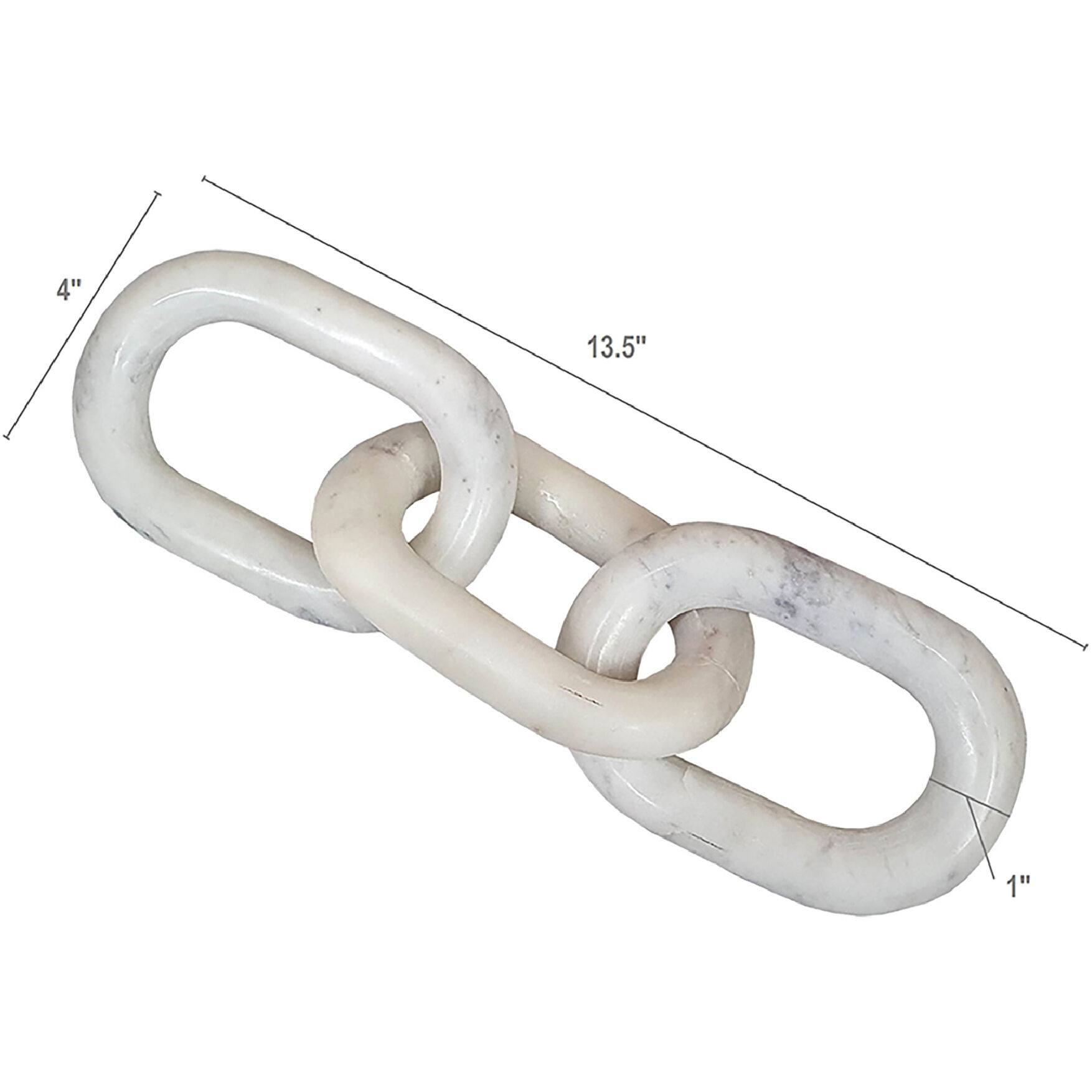 Anita White Marble Chain