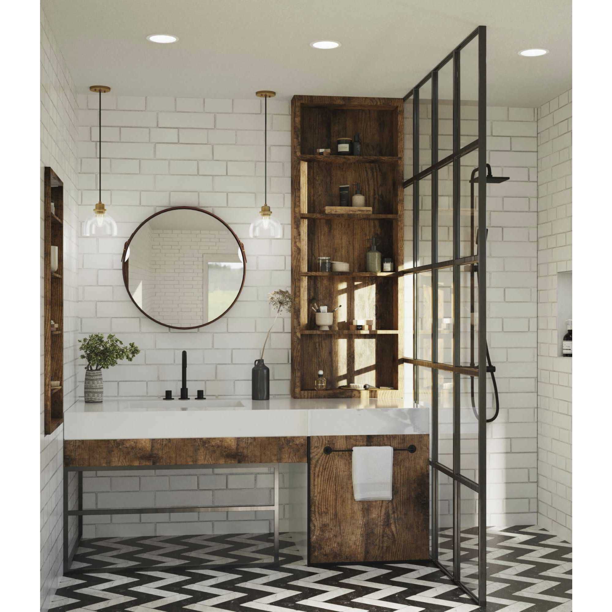 Garris 1 Light 8 inch Vintage Brass Mini Pendant Ceiling Light