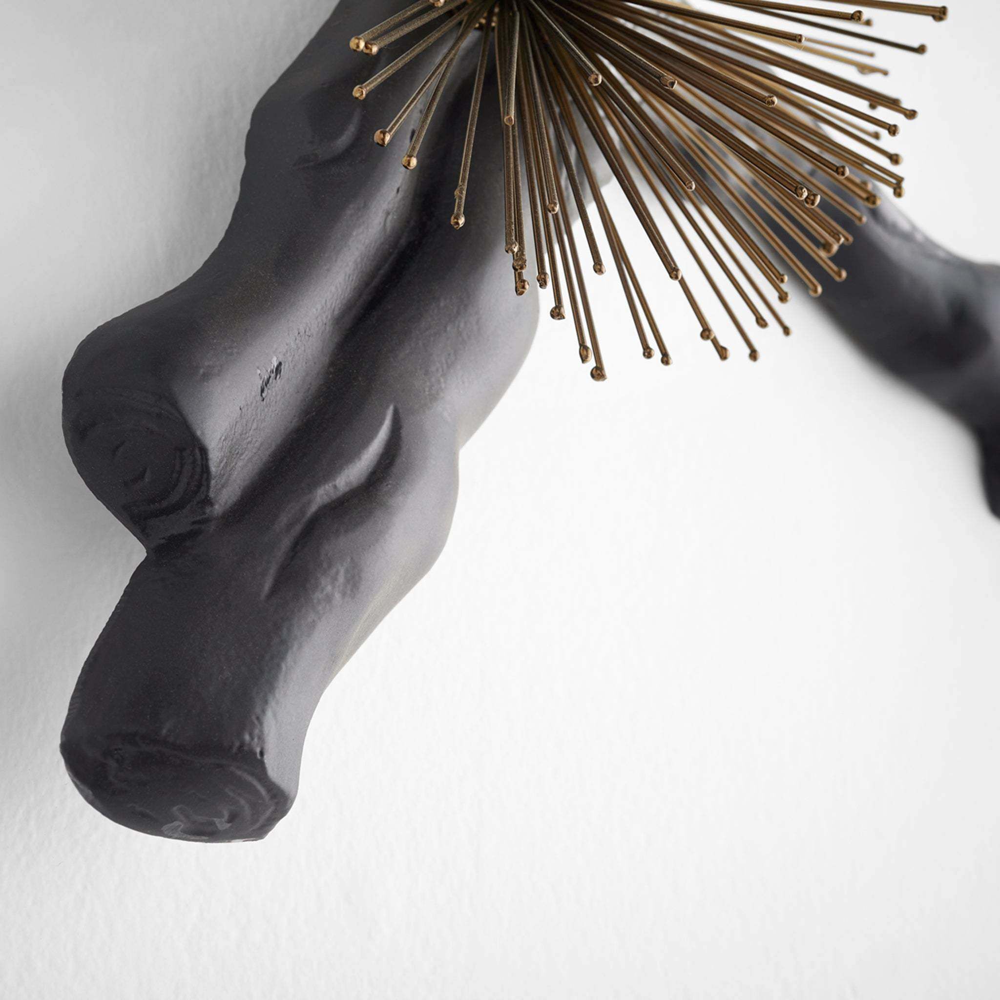 Ichiyo Black and Gold Accents Wall Decor, Large