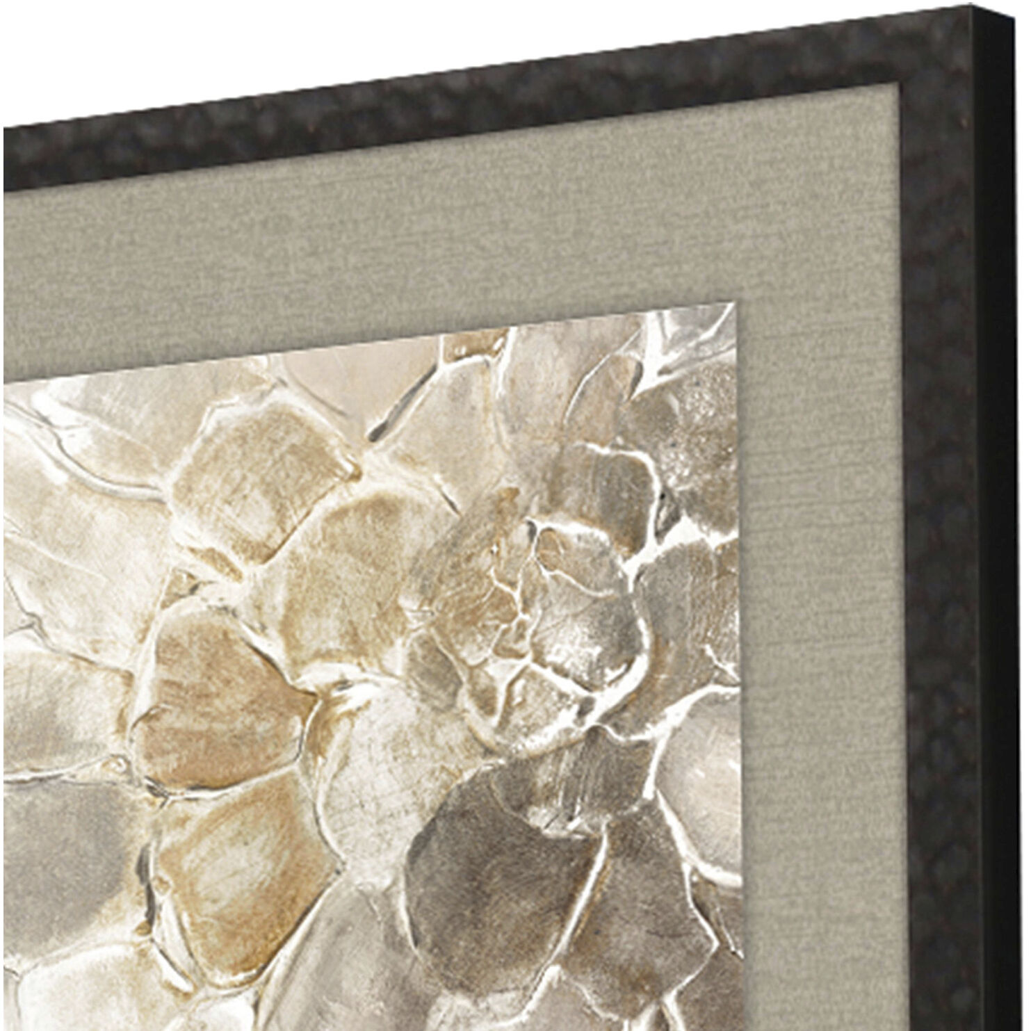 Golden Medallions Beige and Brown and Neutral and Rust Framed Art