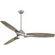 Molino 65 inch Burnished Nickel with Seashore Grey Blades Outdoor Ceiling Fan