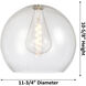 Downtown Urban Astor 1 Light 14 inch Polished Nickel Pendant Ceiling Light in Clear