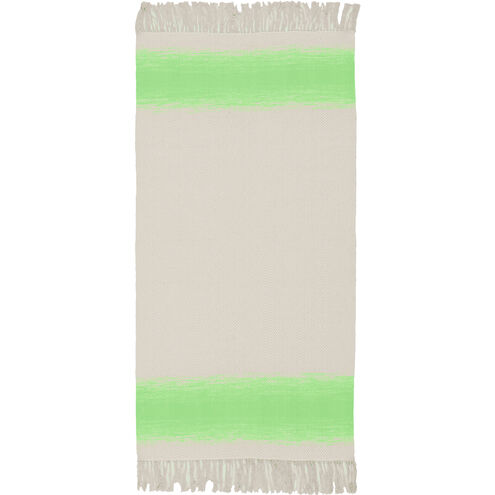 Shine 36 X 24 inch Grass Green, Beige Rug