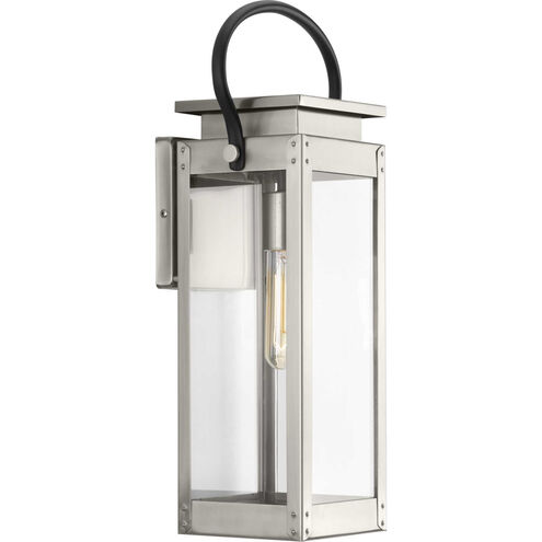 Union Square 1 Light 19 inch Stainless Steel Outdoor Wall Lantern, Medium, Design Series