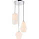 Rochester 3 Light 17 inch Chrome Pendant Ceiling Light